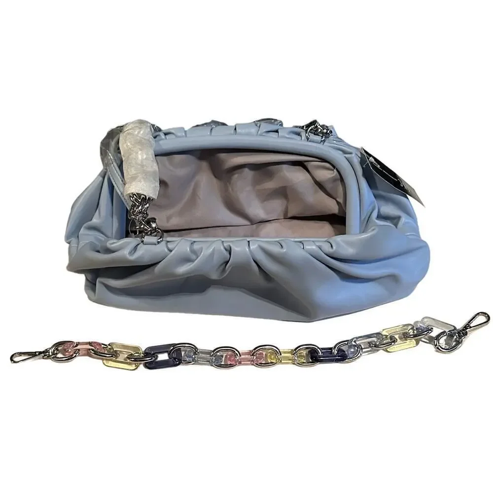 INC International Concepts Kj Clutch Shoulder Bag Purse Bluebell - Picture 5 of 8